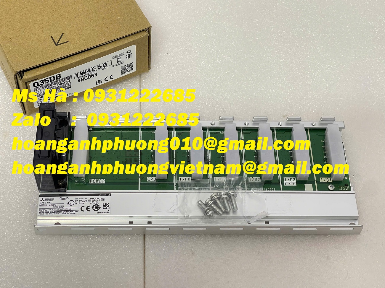 Khối đế I/O PLC mitsubishi Q35DB bảo hành 12 tháng - giá rẻ